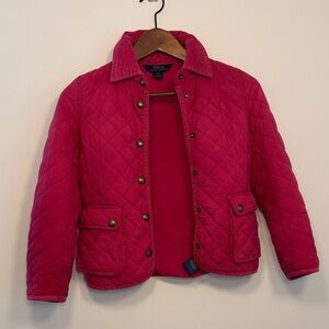 Polo by Ralph Lauren Kids Quilted Hot Pink Puffer Jacket